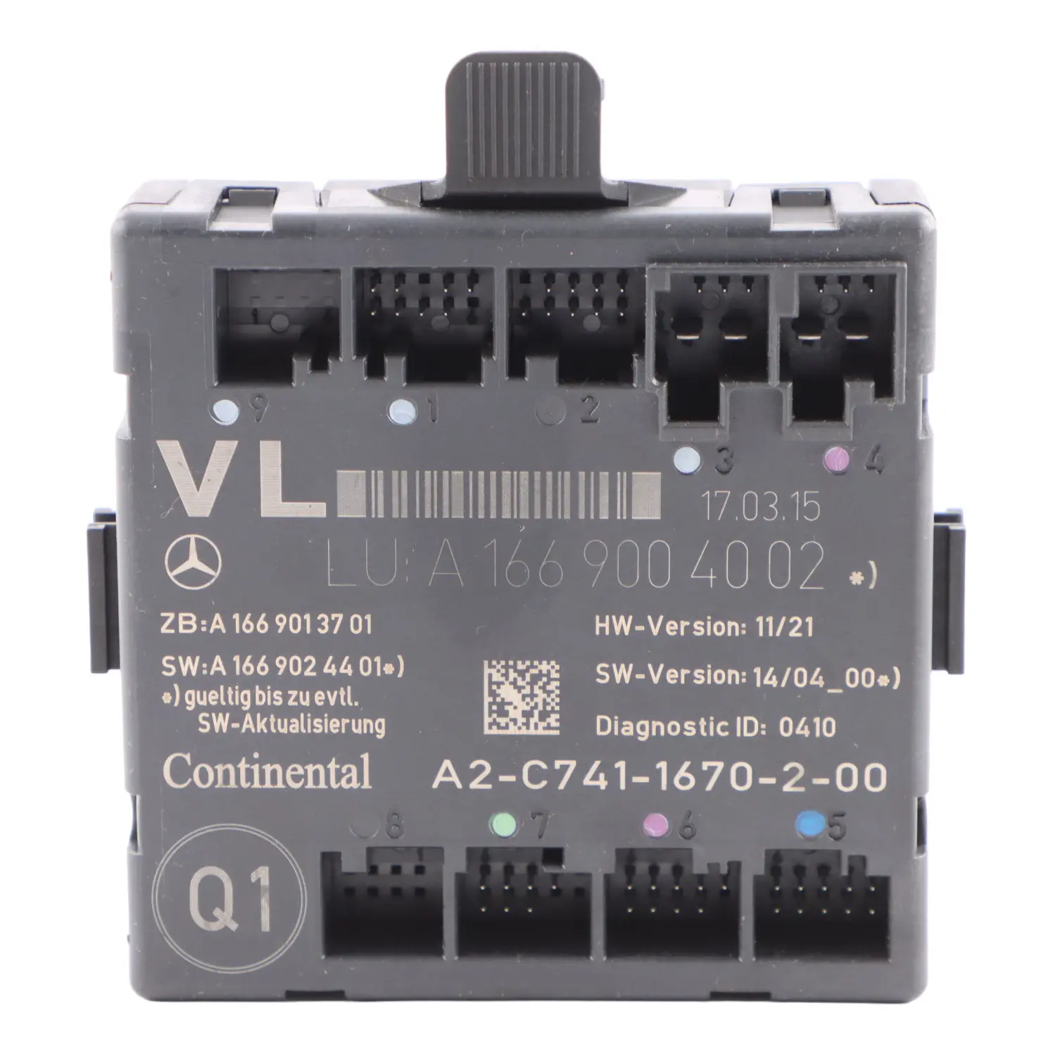 Module Porte Avant Gauche Mercedes C117 W176 W246 Unité Commande A1669004002