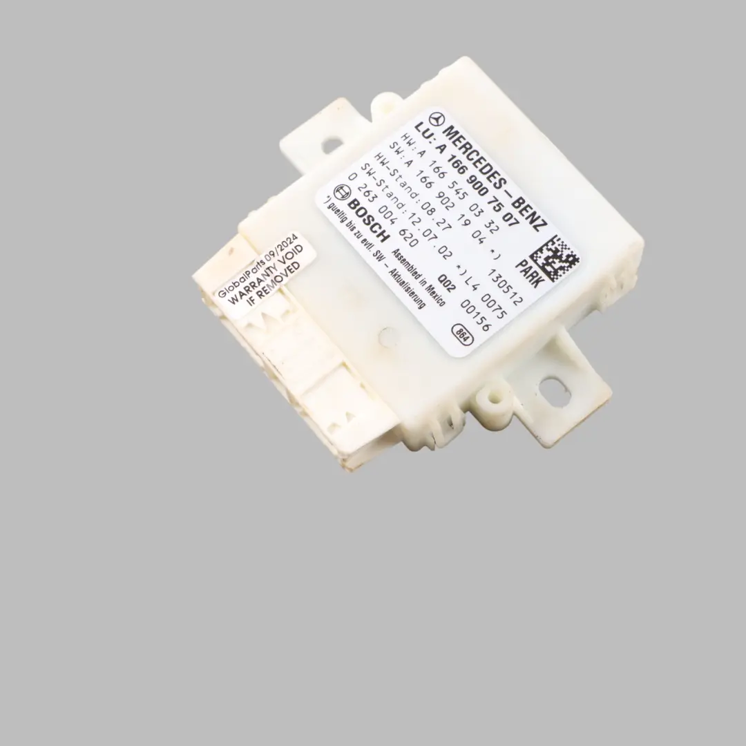 PDC Parking Distance Module Control Unit ECU to Mercedes W166 with Part number A1669007507 Mercedes W166 PDC Parking Distance Module Control Unit ECU - SKU A1669007507 - Part number A1669007507