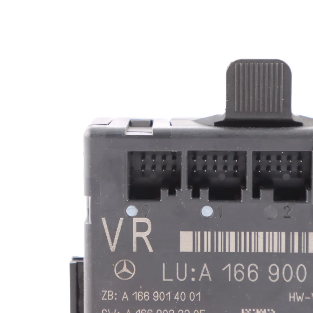 Unidad Módulo Control Puerta ECU Delantera Derecha para Mercedes ML W166 con número de pieza A1669007609 Mercedes ML W166 Unidad Módulo Control Puerta ECU Delantera Derecha - SKU A1669007609 - Número de pieza A1669007609