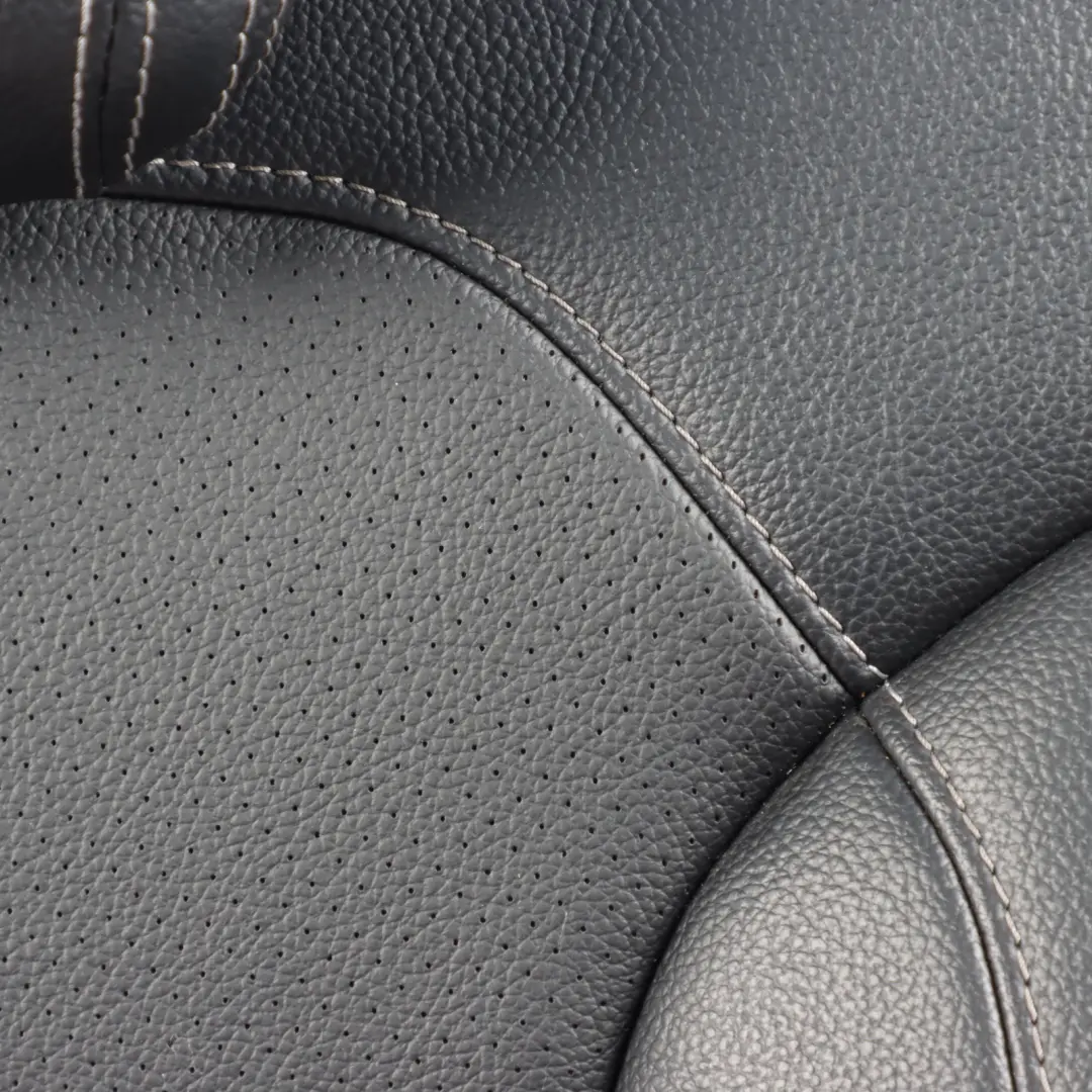 Backrest Left N/S Back Cover Imitation Leather Black to Mercedes ML W166 Rear Seat with Part number A1669200114 Mercedes ML W166 Rear Seat Backrest Left N/S Back Cover Imitation Leather Black - SKU A1669200114 - Part number A1669200114