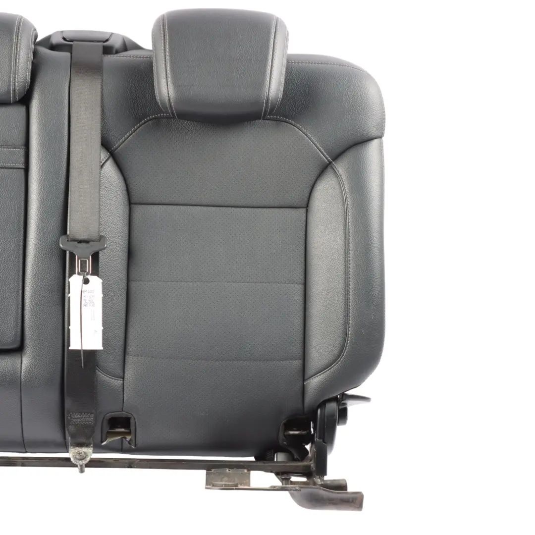 Backrest Left N/S Back Cover Imitation Leather Black to Mercedes ML W166 Rear Seat with Part number A1669200114 Mercedes ML W166 Rear Seat Backrest Left N/S Back Cover Imitation Leather Black - SKU A1669200114 - Part number A1669200114