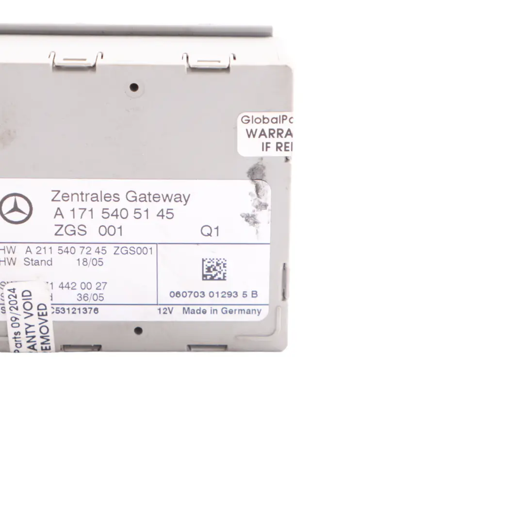 R17 Unité Commande De Passerelle Module Passerelle ECU A1715405145 pour Mercedes SLK à propos du numéro de pièce A1695406945 Mercedes SLK R17 Unité Commande De Passerelle Module Passerelle ECU A1715405145 - SKU A1695406945 - Numéro de pièce A1695406945