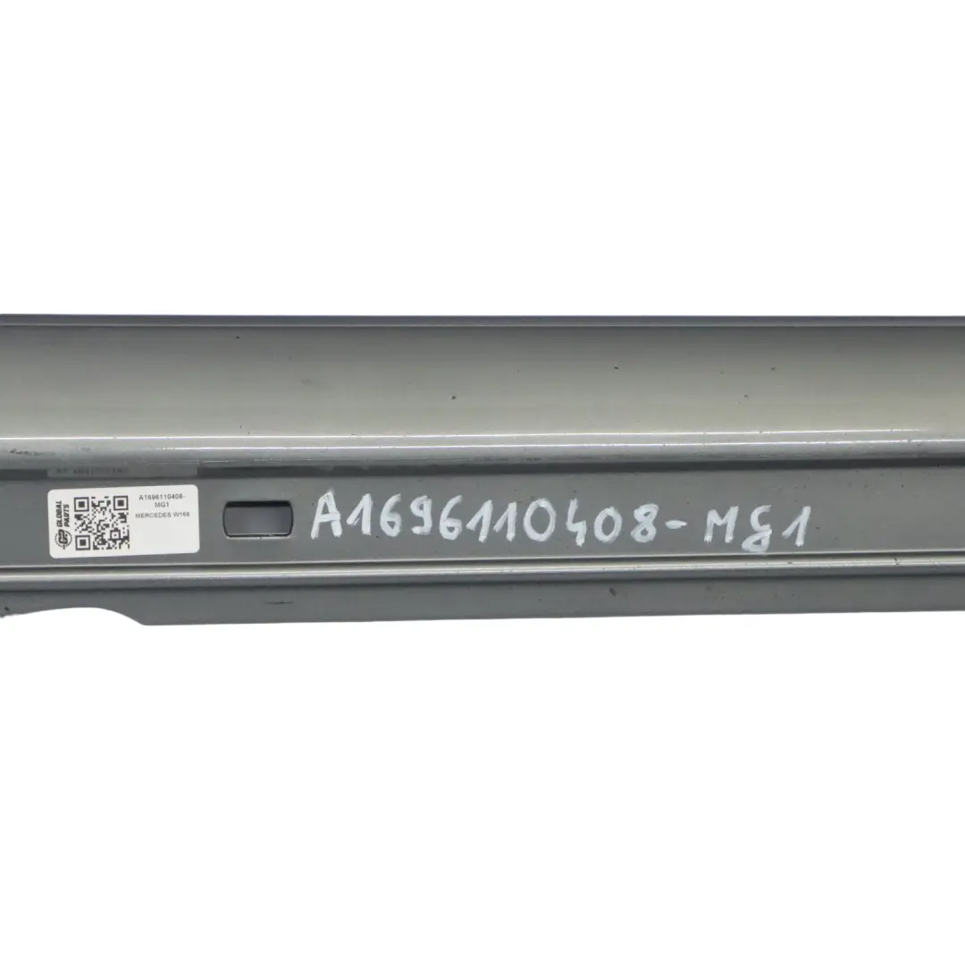 Mercedes W169 Door Sill Side Cover Skirt Right O/S Mountain Grey - 787 - SKU A1696110408-MG1 - Part number A1696110408