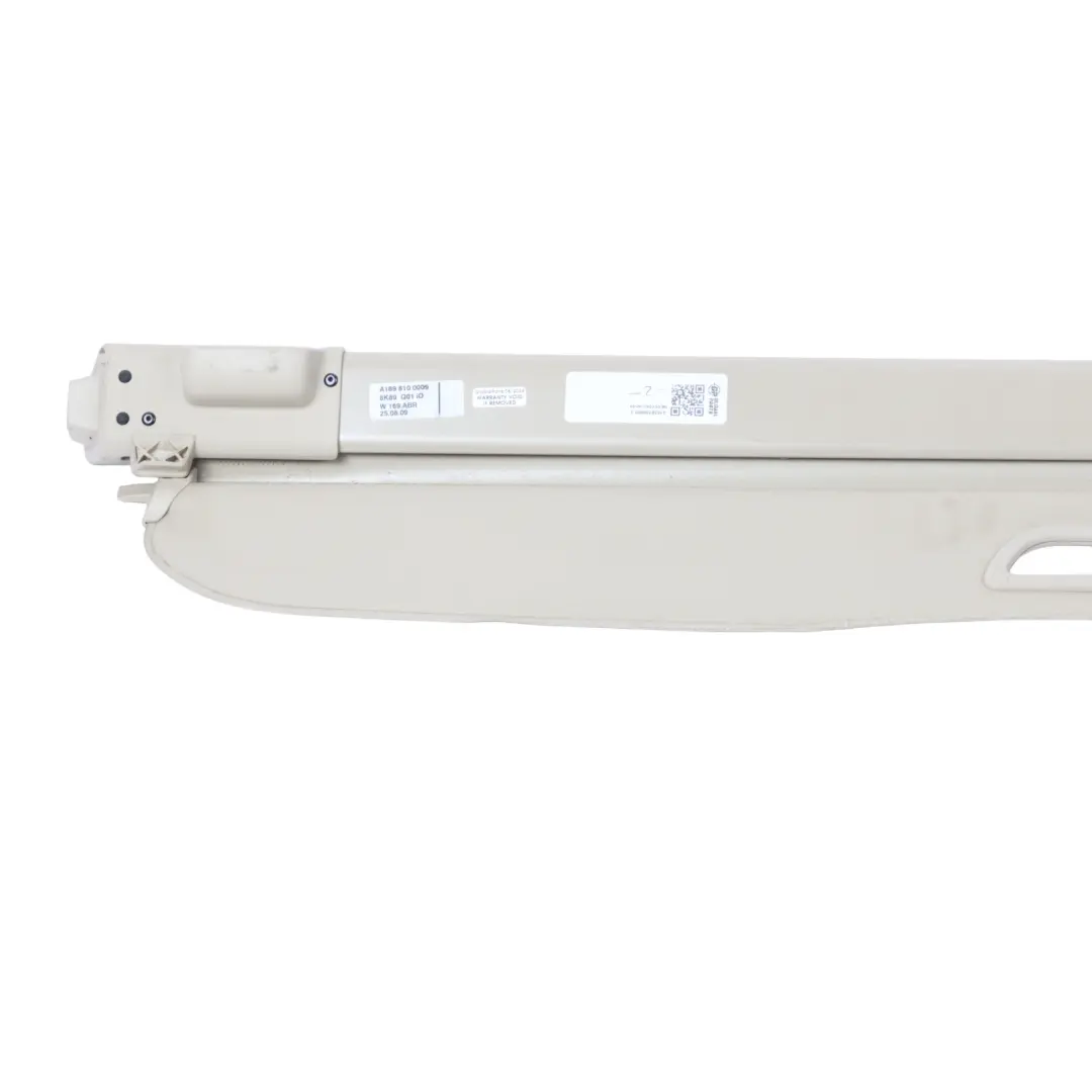 Mercedes W169 Rear Roller Blind Parcel Storage Shelf Beige - SKU A1698100009-2 - Part number A1698100009