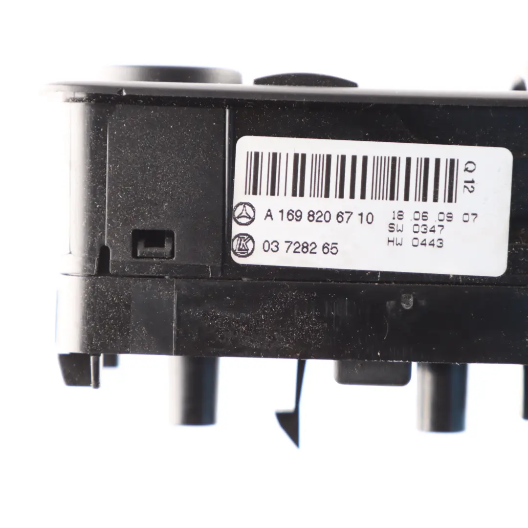  Window Switch Mercedes W169 W245 Driver Door Side Front Button - SKU A1698206710-1 - Part number A1698206710