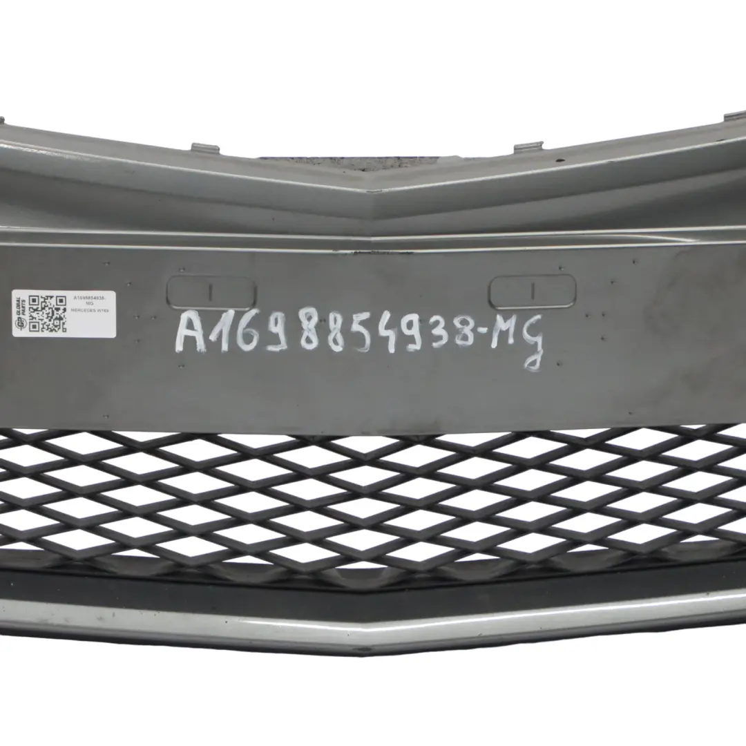Front Bumper Trim Panel Mountain Grey Metallic - 787 to Mercedes W169 with Part number A1698854938 Mercedes W169 Front Bumper Trim Panel Mountain Grey Metallic - 787 - SKU A1698854938-MG - Part number A1698854938
