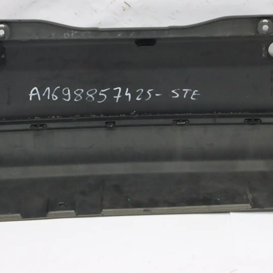 Bumper Trim Panel Steppe Brown Metallic - 490 to Mercedes W169 Rear with Part number A1698857425 Mercedes W169 Rear Bumper Trim Panel Steppe Brown Metallic - 490 - SKU A1698857425-STE - Part number A1698857425