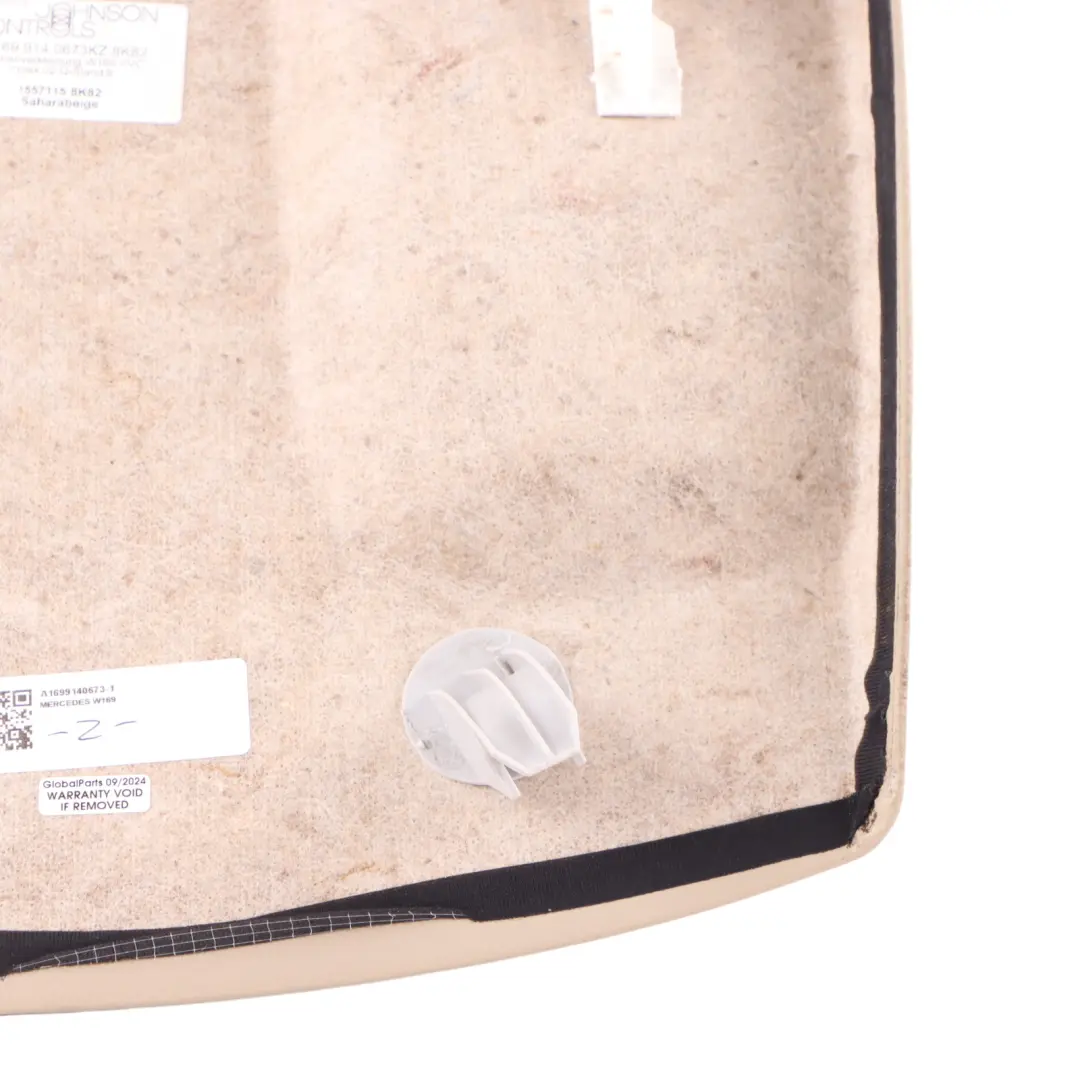 Mercedes-Benz W169 W245 Schienale sedile anteriore Pannello copertura posteriore per con numero di parte A1699140673 Mercedes-Benz W169 W245 Schienale sedile anteriore Pannello copertura posteriore - SKU A1699140673-1 - Numero di parte A1699140673
