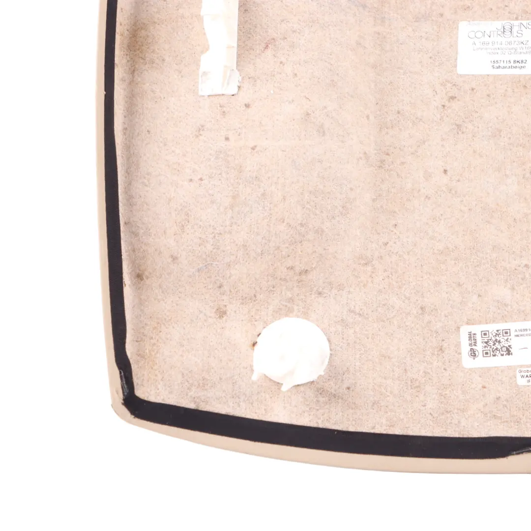 Mercedes W169 W245 Front Seat Backrest Rear Cover Trim Panel - SKU A1699140673-1 - Part number A1699140673