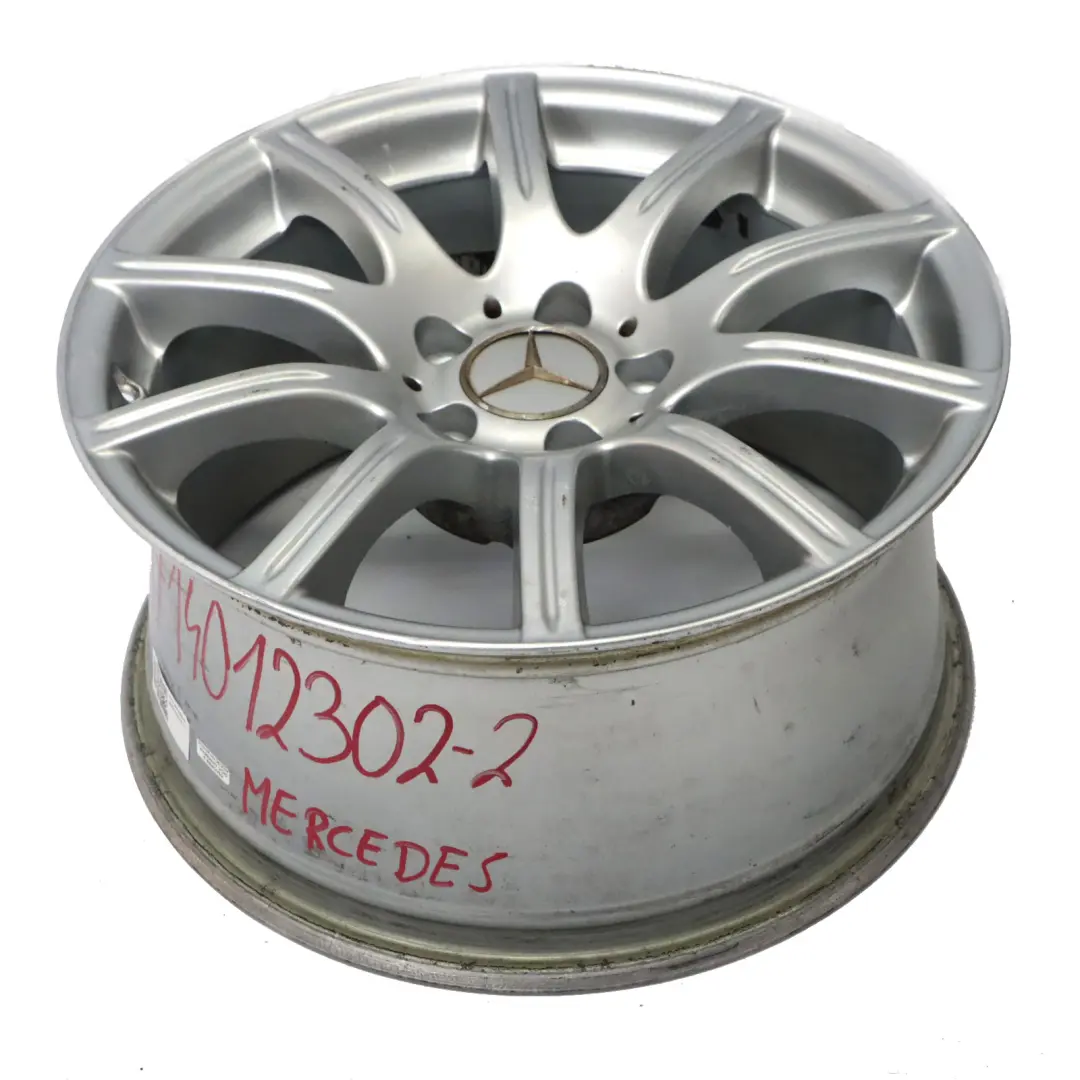 Alloy Wheel Rim 17" 8,5J ET:30 10-Spoke to Mercedes R171 Rear Silver with Part number A1714012302 Mercedes R171 Rear Silver Alloy Wheel Rim 17" 8,5J ET:30 10-Spoke - SKU A1714012302-2 - Part number A1714012302