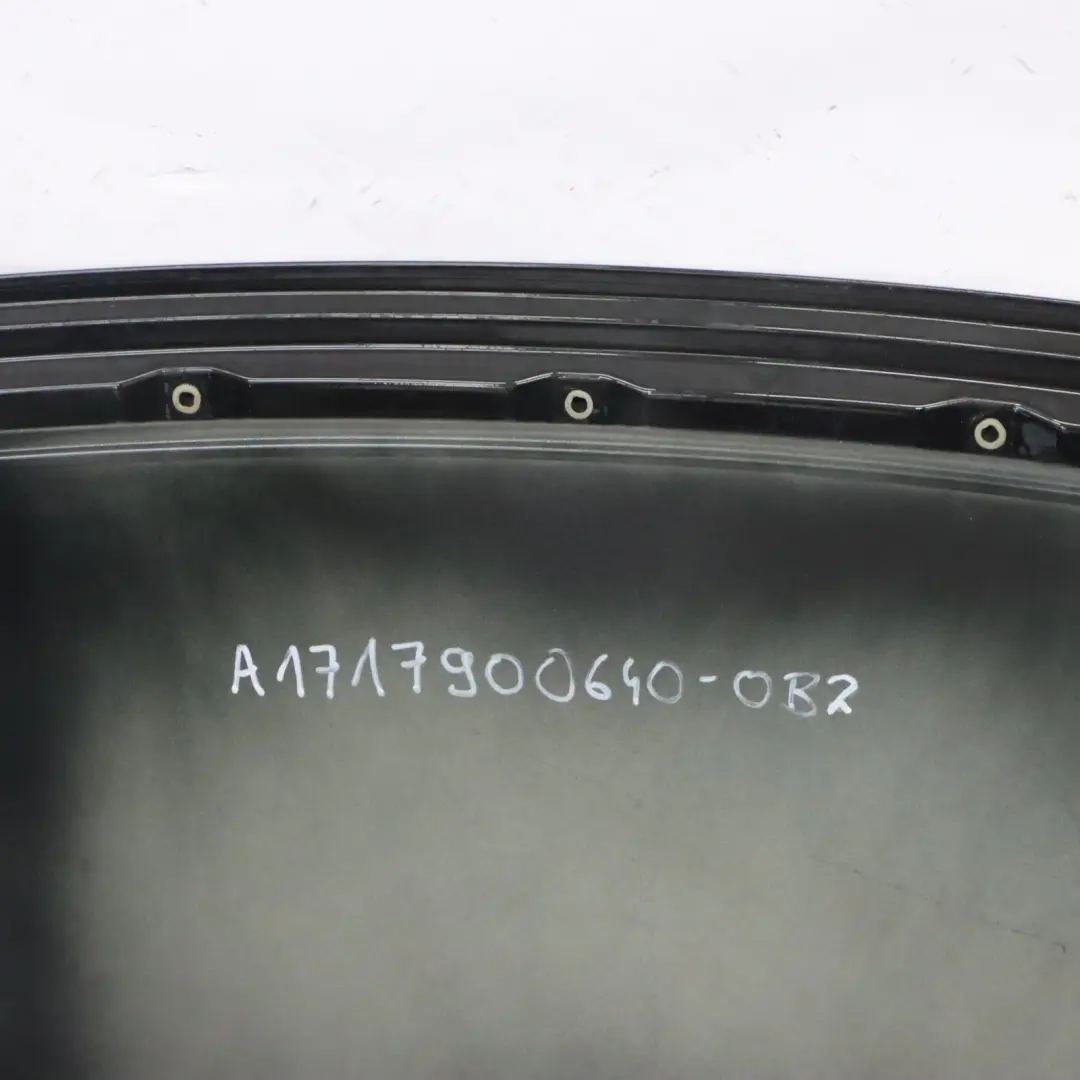 Folding Roof Shell Front Cover Obsidian Black - 197 to Mercedes SLK R171 Hardtop with Part number A1717900640 Mercedes SLK R171 Hardtop Folding Roof Shell Front Cover Obsidian Black - 197 - SKU A1717900640-OB2 - Part number A1717900640