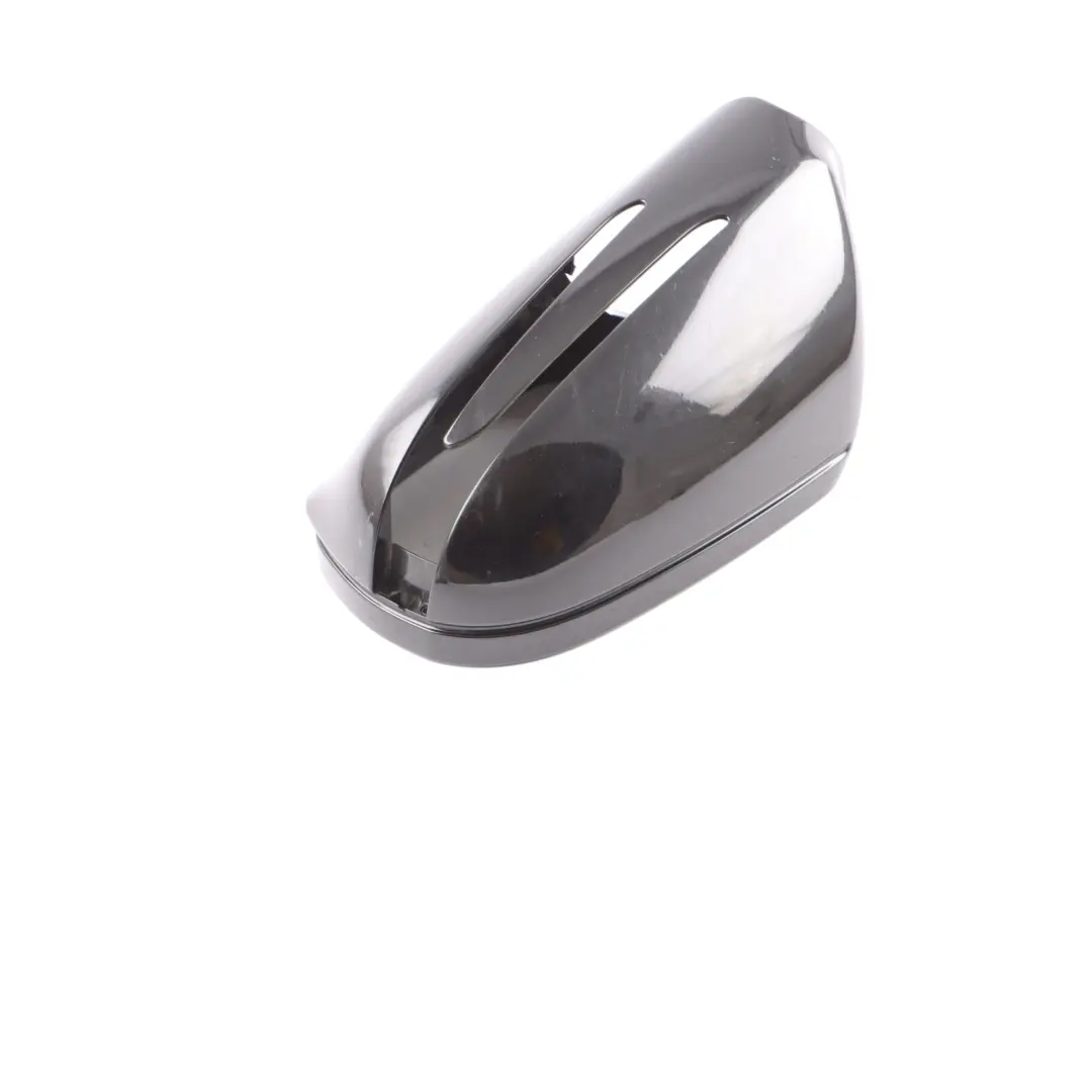 Mirror Cover Door Wing Cap Trim Left O/S Obsidian Black - 197 to Mercedes C219 with Part number A1718100364 Mercedes C219 Mirror Cover Door Wing Cap Trim Left O/S Obsidian Black - 197 - SKU A1718100364-OB - Part number A1718100364