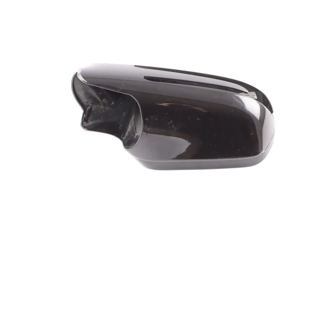 Mercedes C219 Mirror Cover Door Wing Cap Trim Left O/S Obsidian Black - 197 - SKU A1718100364-OB - Part number A1718100364