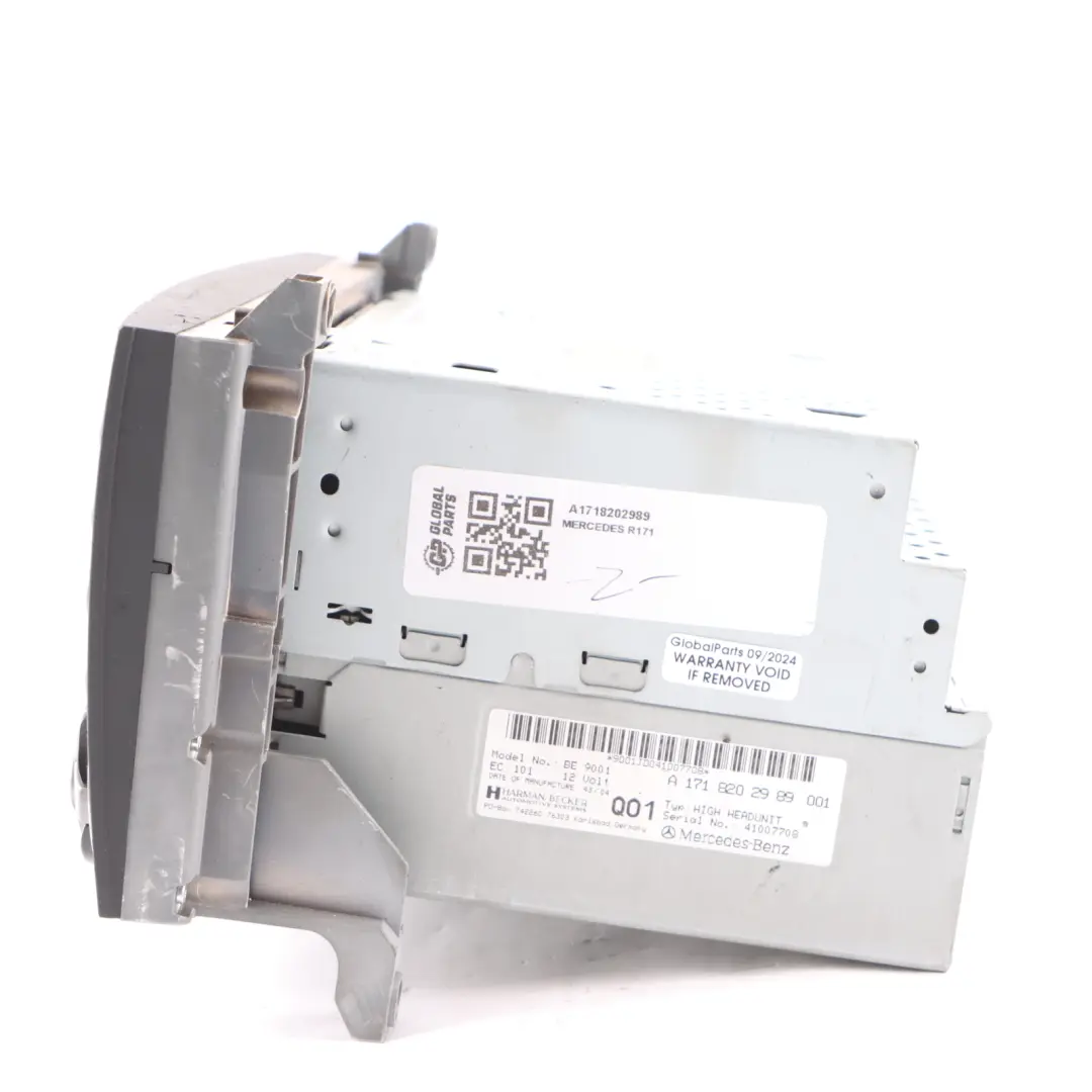 Radio CD Player Stereo Navi Media Head Unit to Mercedes R171 with Part number A1718202989 Mercedes R171 Radio CD Player Stereo Navi Media Head Unit - SKU A1718202989 - Part number A1718202989