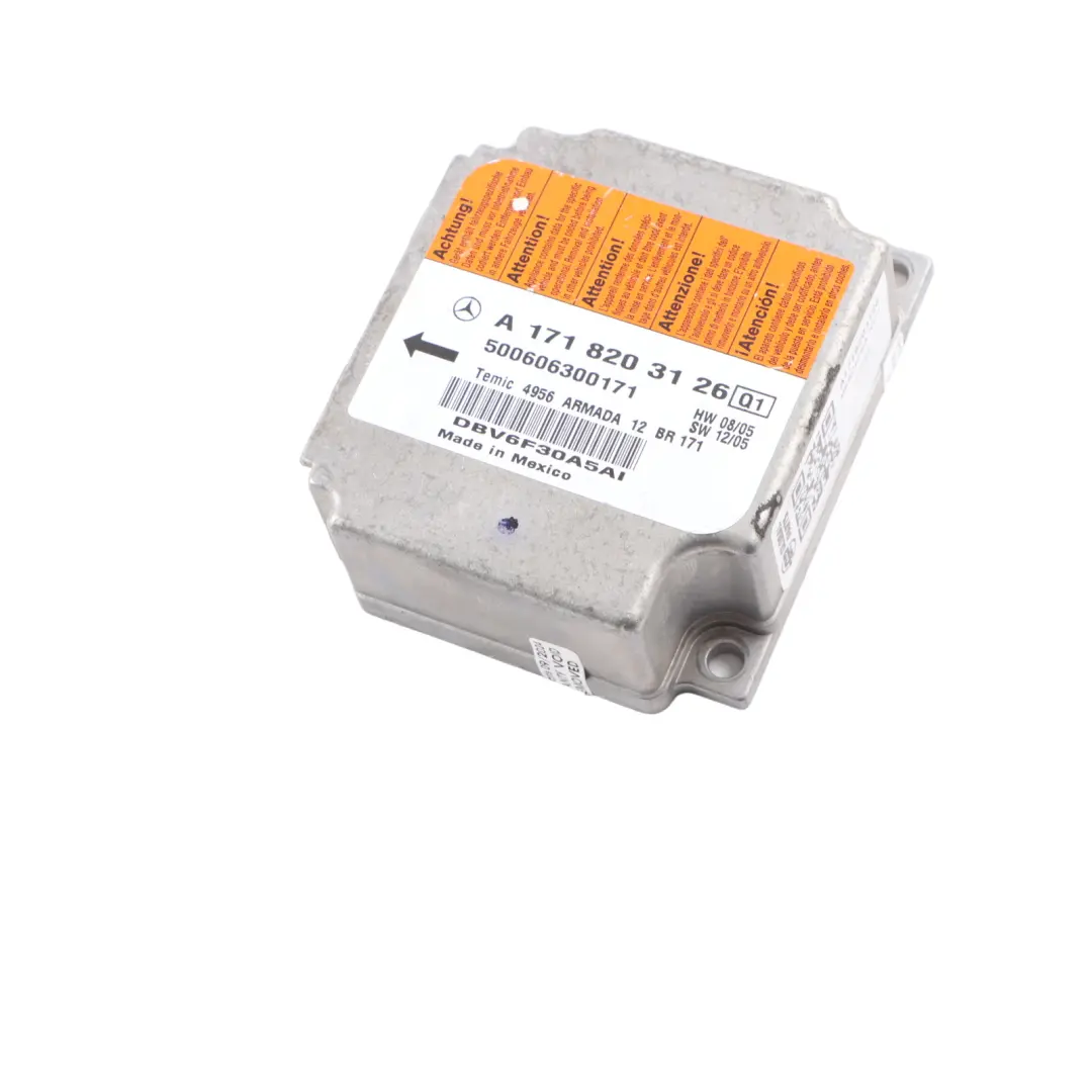 Módulo De Aire Delantero SRS Unidad De Control ECU A1718204126 para Mercedes SLK R171 con número de pieza A1718203126 Mercedes SLK R171 Módulo De Aire Delantero SRS Unidad De Control ECU A1718204126 - SKU A1718203126 - Número de pieza A1718203126