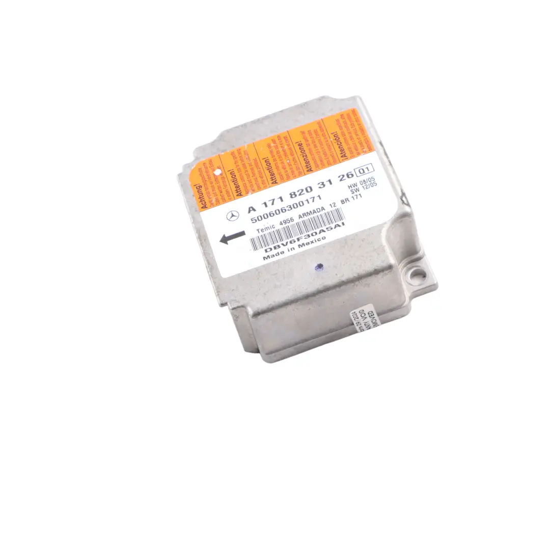 Mercedes SLK R171 Módulo De Aire Delantero SRS Unidad De Control ECU A1718204126 - SKU A1718203126 - Número de pieza A1718203126