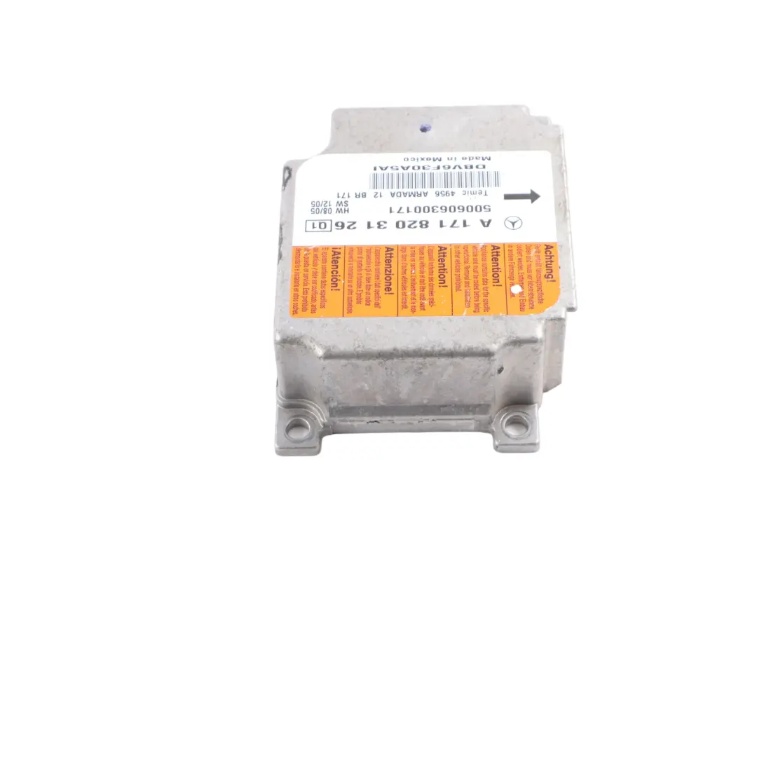 Módulo De Aire Delantero SRS Unidad De Control ECU A1718204126 para Mercedes SLK R171 con número de pieza A1718203126 Mercedes SLK R171 Módulo De Aire Delantero SRS Unidad De Control ECU A1718204126 - SKU A1718203126 - Número de pieza A1718203126