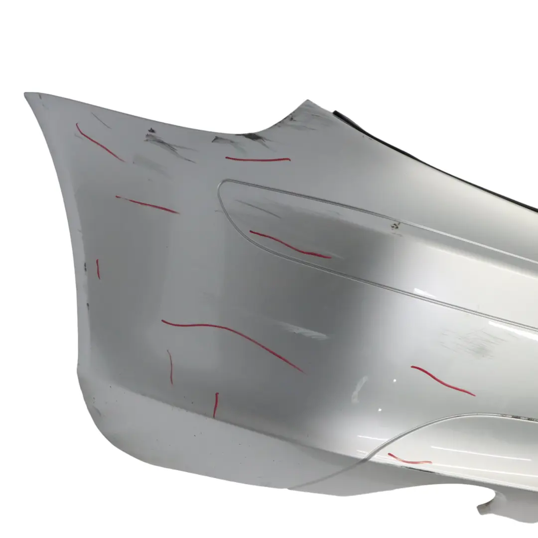 Bumper Trim Panel Covering Iridium Silver Metallic - 775 to Mercedes SLK R171 Rear with Part number A1718850125 Mercedes SLK R171 Rear Bumper Trim Panel Covering Iridium Silver Metallic - 775 - SKU A1718850125-IRS - Part number A1718850125