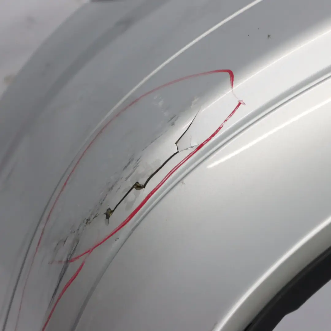 Bumper Trim Panel Covering Iridium Silver Metallic - 775 to Mercedes SLK R171 Rear with Part number A1718850125 Mercedes SLK R171 Rear Bumper Trim Panel Covering Iridium Silver Metallic - 775 - SKU A1718850125-IRS - Part number A1718850125