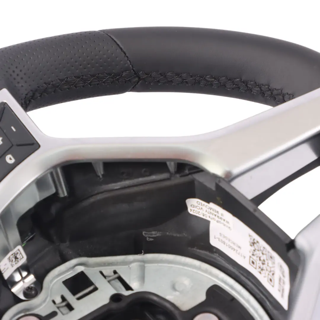 NUOVO in Pelle Nera Cambio al Volante per Volante Mercedes C117 W176 con numero di parte A1724601803 Volante Mercedes C117 W176 NUOVO in Pelle Nera Cambio al Volante - SKU A1724601803-1 - Numero di parte A1724601803