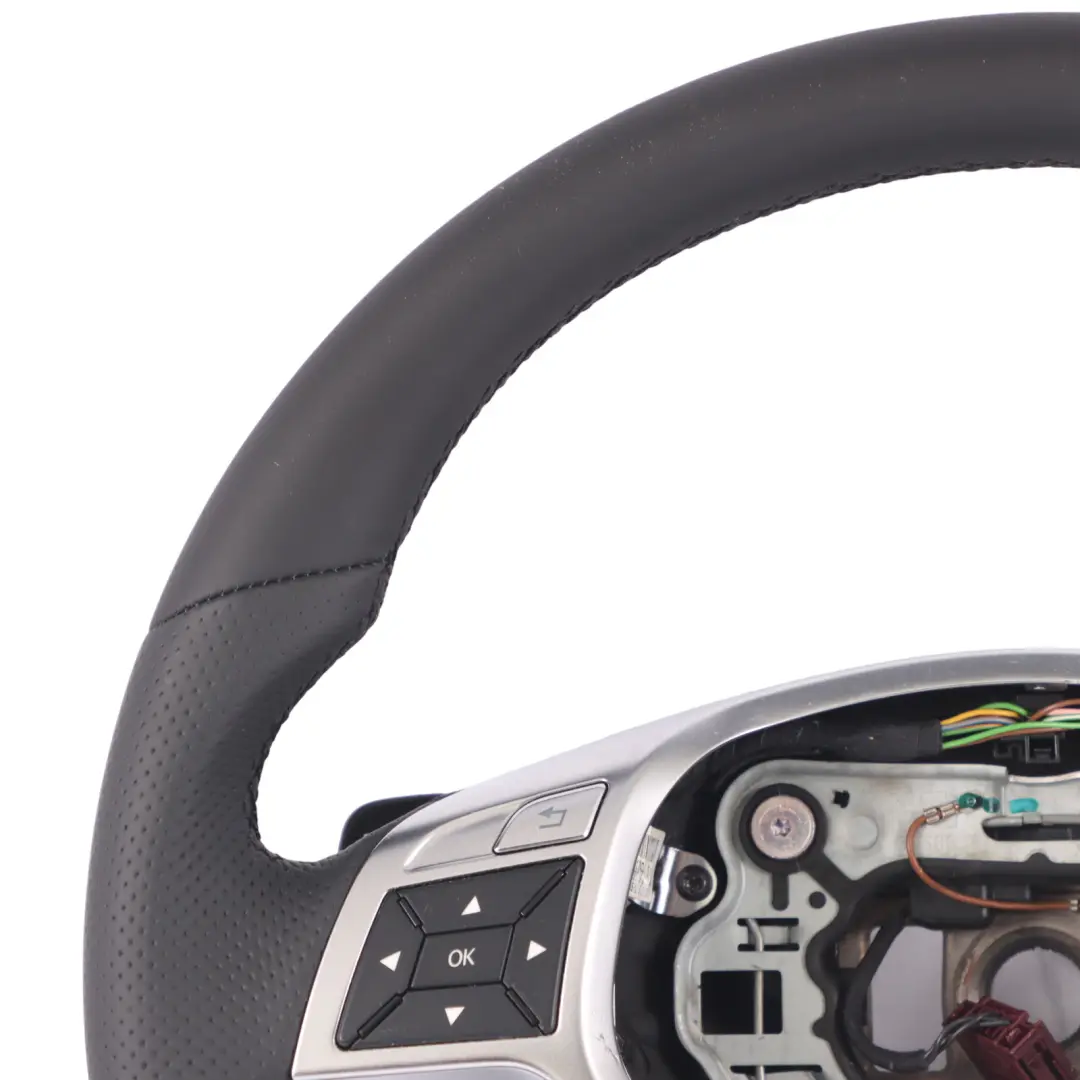 Steering Wheel Mercedes C117 W176 NEW Black Leather Paddle Shift to with Part number A1724601803 Steering Wheel Mercedes C117 W176 NEW Black Leather Paddle Shift - SKU A1724601803-1 - Part number A1724601803