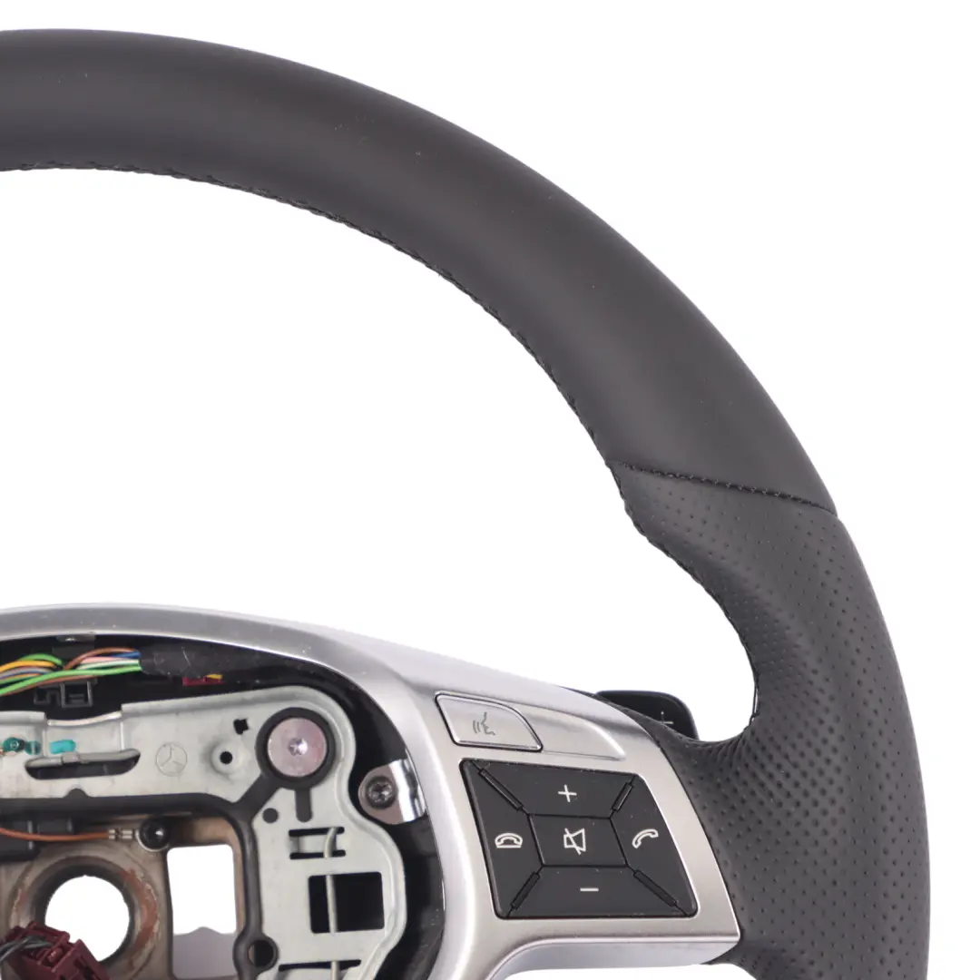 NUEVO Cuero Negro Palanca De Cambio para Volante Mercedes C117 W176 con número de pieza A1724601803 Volante Mercedes C117 W176 NUEVO Cuero Negro Palanca De Cambio - SKU A1724601803-1 - Número de pieza A1724601803