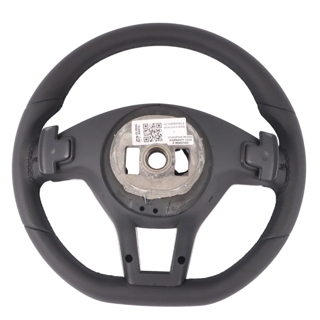 Steering Wheel Mercedes W204 W207 W212 W218 NEW Black Leather Sport Paddle Shift - SKU A1724602703-2 - Part number A1724602703