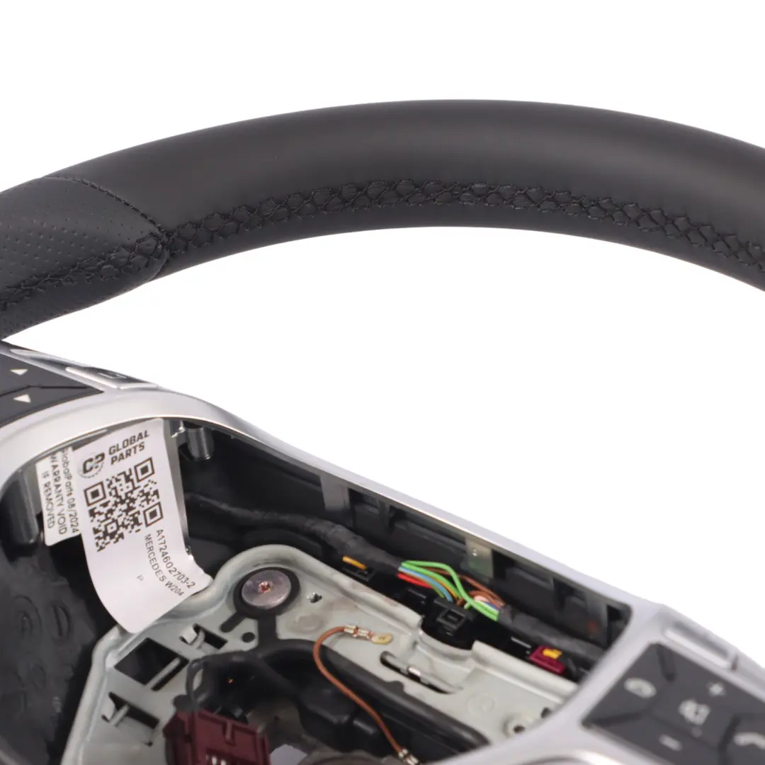 Volante Mercedes W204 W207 W212 W218 NUEVO Cuero Negro Sport Paddle Shift - SKU A1724602703-2 - Número de pieza A1724602703