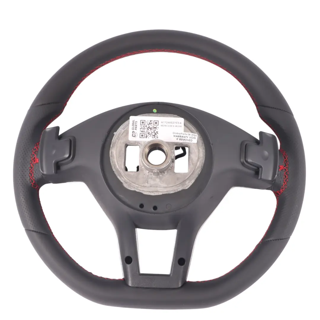  Lenkrad Mercedes W204 C207 W212 NEU Schwarz Leder Sport Schaltwippen - SKU A1724602703-4 - Teilenummer A1724602703
