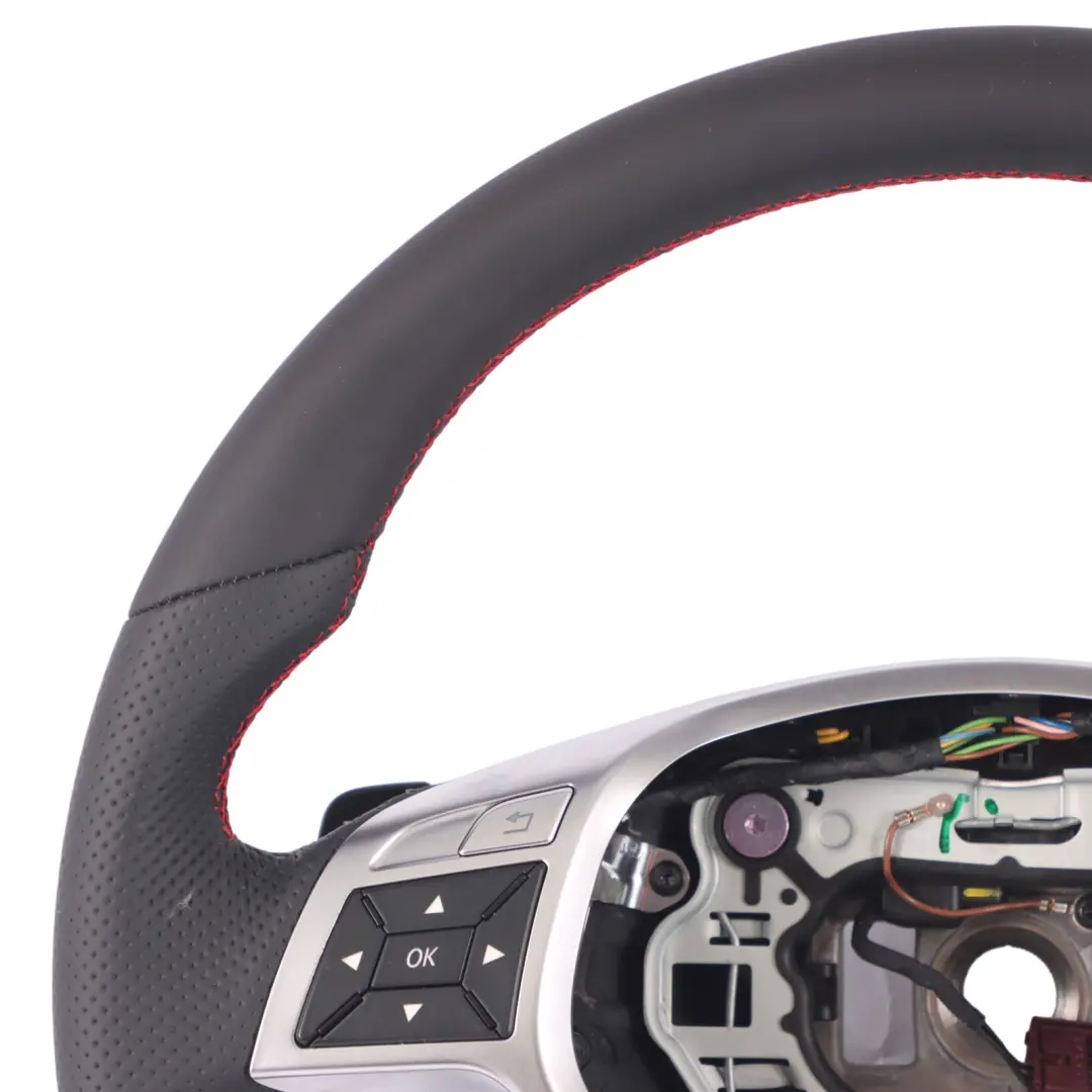 Mercedes W204 W207 W212 Neuf Cuir Noir Sport Volant Palettes Rouge Fils - SKU A1724602703-1 - Numéro de pièce A1724602703