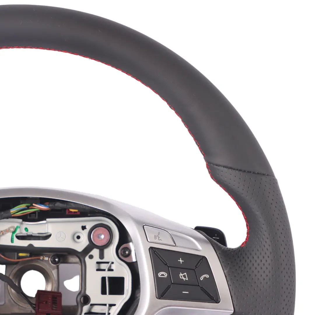 W207 W212 Nuova Pelle Sport Leve del Cambio Fili Rossi per Volante Mercedes W204 con numero di parte A1724602703 Volante Mercedes W204 W207 W212 Nuova Pelle Sport Leve del Cambio Fili Rossi - SKU A1724602703-1 - Numero di parte A1724602703
