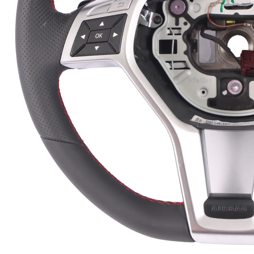 W207 W212 Nuova Pelle Sport Leve del Cambio Fili Rossi per Volante Mercedes W204 con numero di parte A1724602703 Volante Mercedes W204 W207 W212 Nuova Pelle Sport Leve del Cambio Fili Rossi - SKU A1724602703-1 - Numero di parte A1724602703