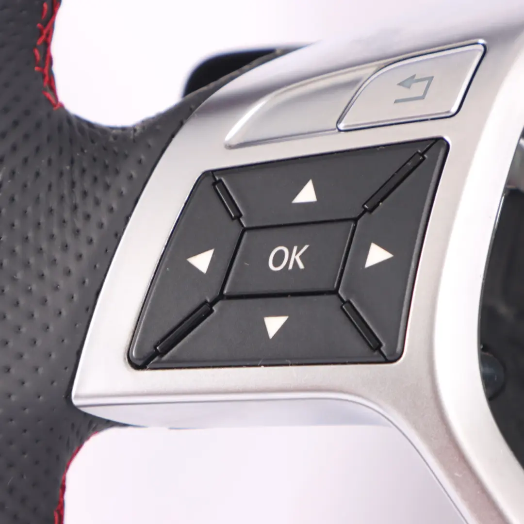 Steering Wheel Mercedes W204 W207 W212 NEW Leather Sport Paddle Shift Red Thread to with Part number A1724602703 Steering Wheel Mercedes W204 W207 W212 NEW Leather Sport Paddle Shift Red Thread - SKU A1724602703-1 - Part number A1724602703