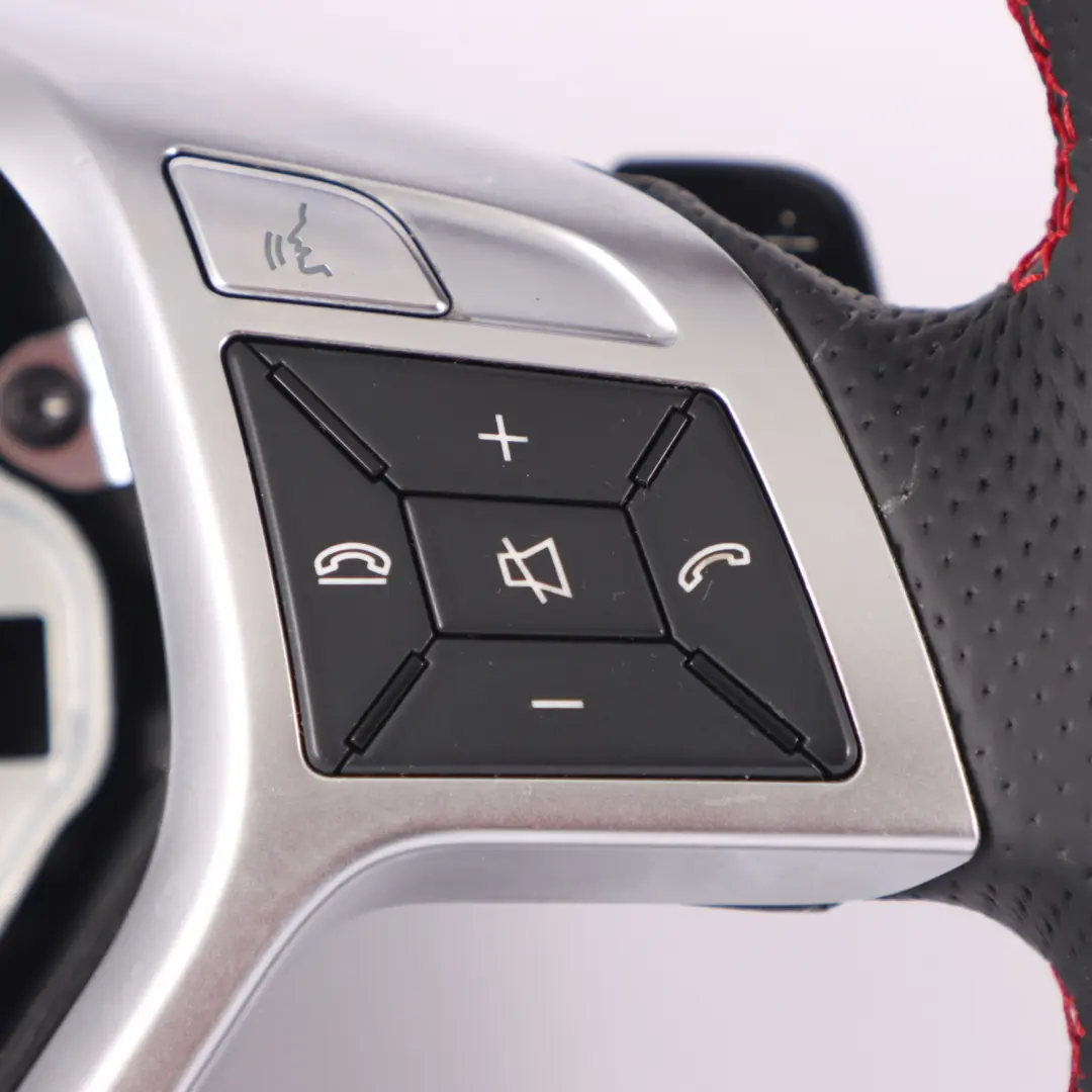 Steering Wheel Mercedes W204 W207 W212 NEW Leather Sport Paddle Shift Red Thread to with Part number A1724602703 Steering Wheel Mercedes W204 W207 W212 NEW Leather Sport Paddle Shift Red Thread - SKU A1724602703-1 - Part number A1724602703