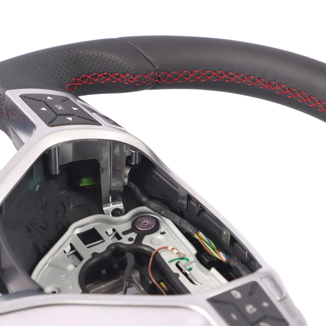 Steering Wheel Mercedes W204 W207 W212 NEW Leather Sport Paddle Shift Red Thread to with Part number A1724602703 Steering Wheel Mercedes W204 W207 W212 NEW Leather Sport Paddle Shift Red Thread - SKU A1724602703-1 - Part number A1724602703