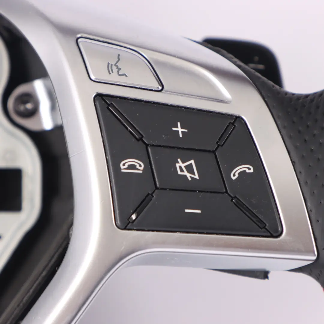 Steering Wheel Mercedes C117 W176 NEW Black Leather Red Threads Paddle Shift - SKU A1724608303-1 - Part number A1724608303