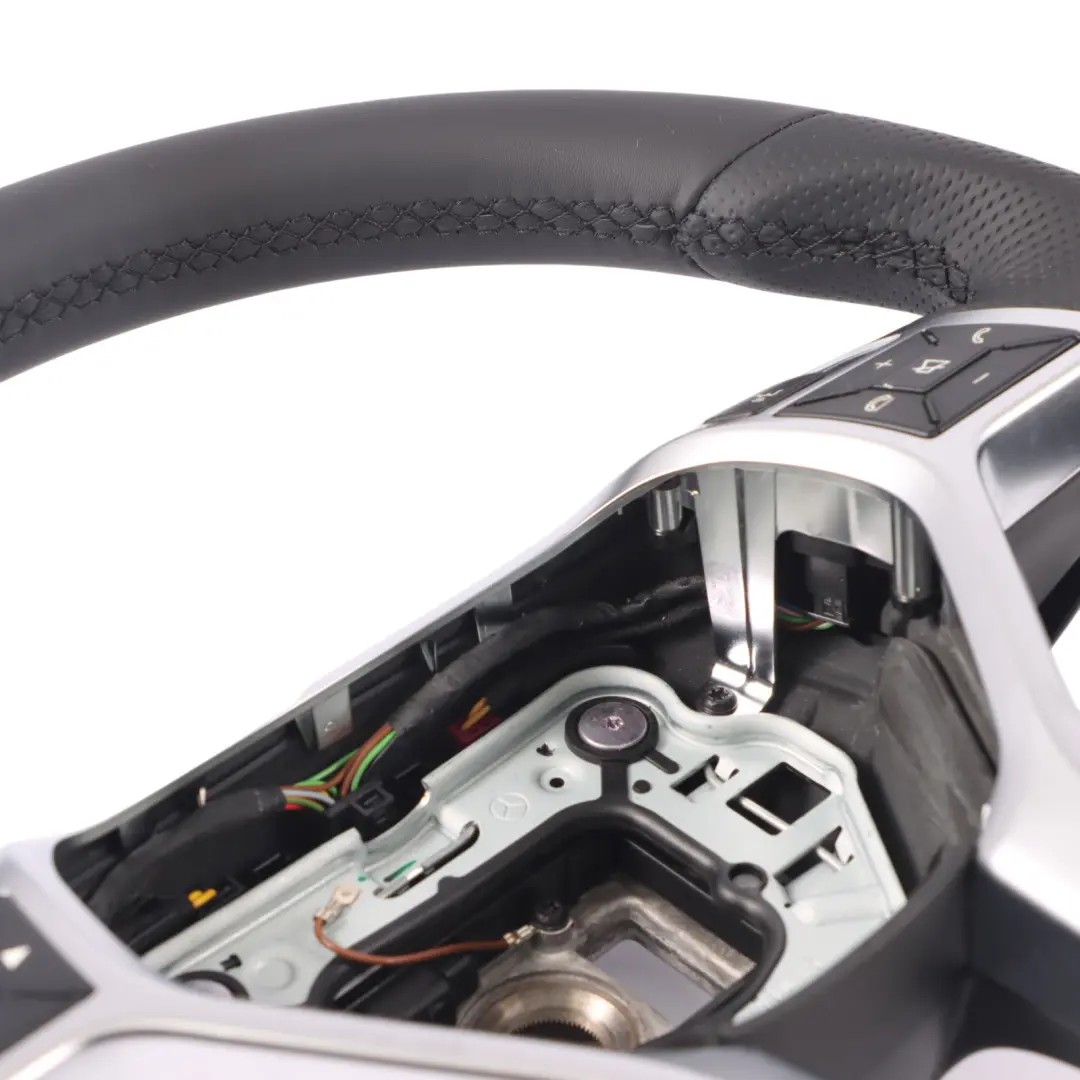 Volante Mercedes C117 W176 NUEVO Cuero Negro Palanca de Cambio - SKU A1724608303-2 - Número de pieza A1724608303