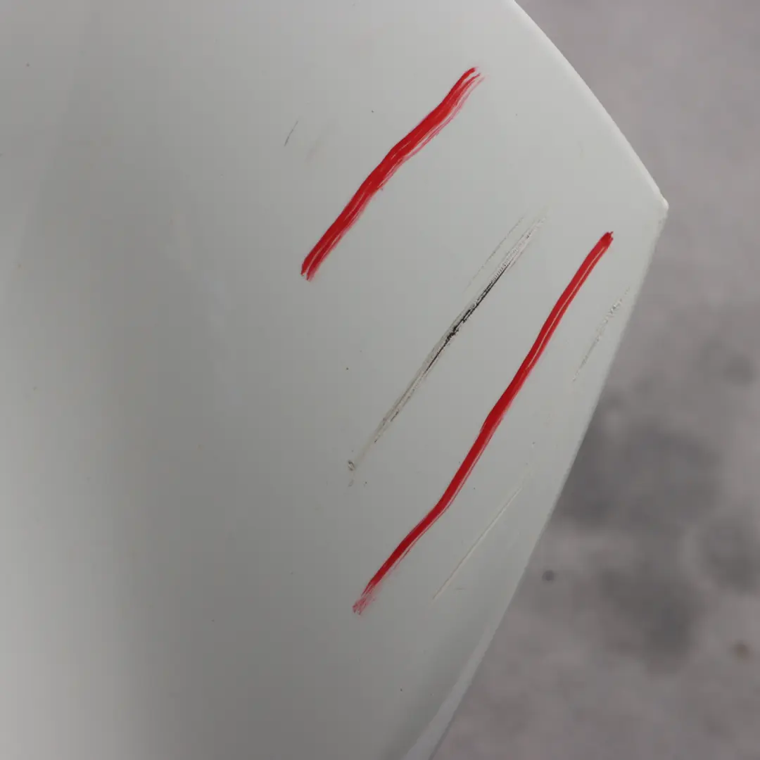 Mercedes W176 Kofferaum Heck Klappe Spoiler Kofferraum Deckel Calcit Weiß - 650 - SKU A1767900100-CW1 - Teilenummer A1767900100