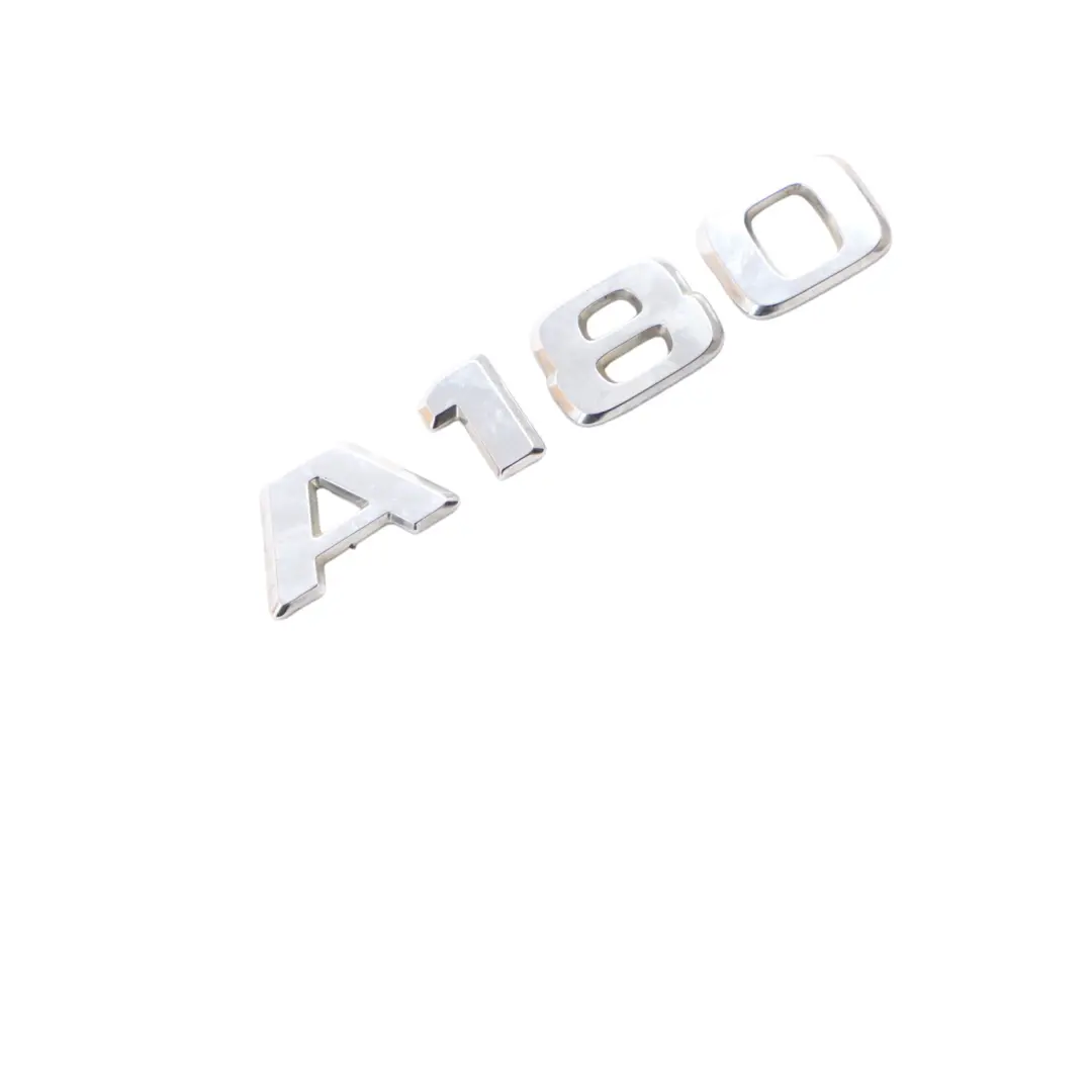 Trunk Tailgate Adhered Emblem Lettering A180 to Mercedes W176 Rear with Part number A1768171400 Mercedes W176 Rear Trunk Tailgate Adhered Emblem Lettering A180 - SKU A1768171400 - Part number A1768171400