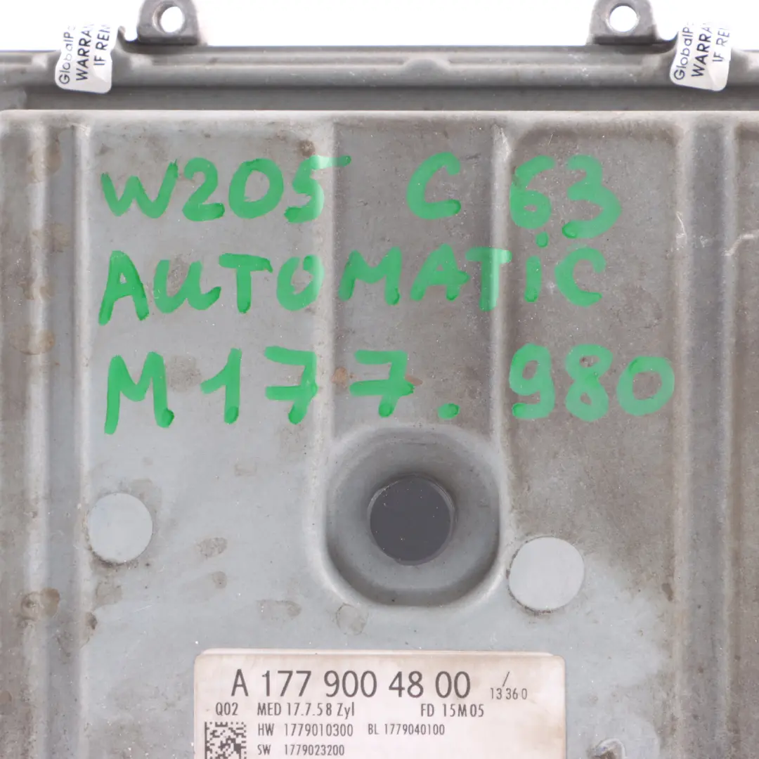 Mercedes W205 C63 AMG 476HP M177.980 Engine Unit ECU Automatic - SKU A1779004800 - Part number A1779004800