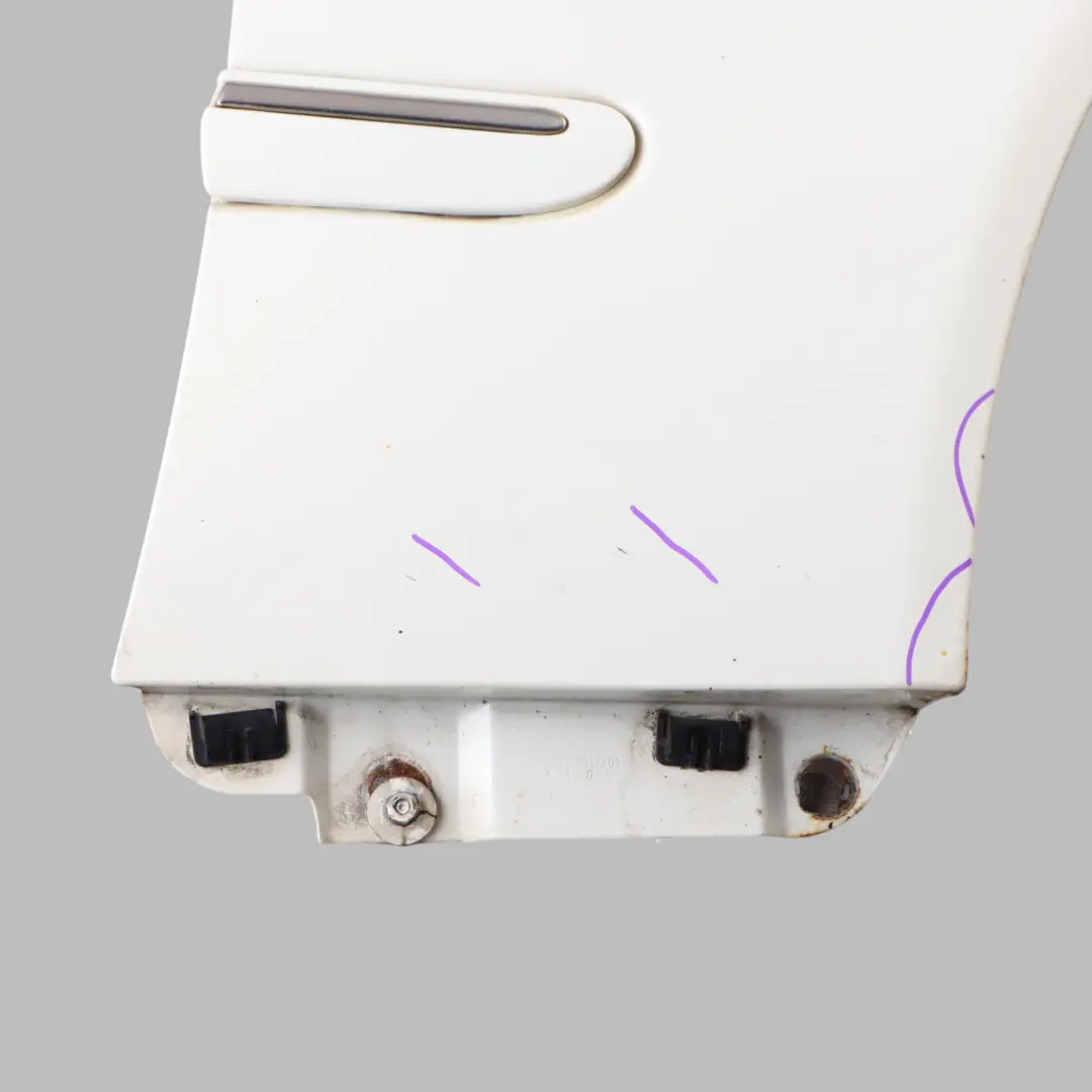Side Panel Front Right O/S Wing Fender Calcite White - 650 to Mercedes CL203 with Part number A2038801418 Mercedes CL203 Side Panel Front Right O/S Wing Fender Calcite White - 650 - SKU A2038801418-CW - Part number A2038801418