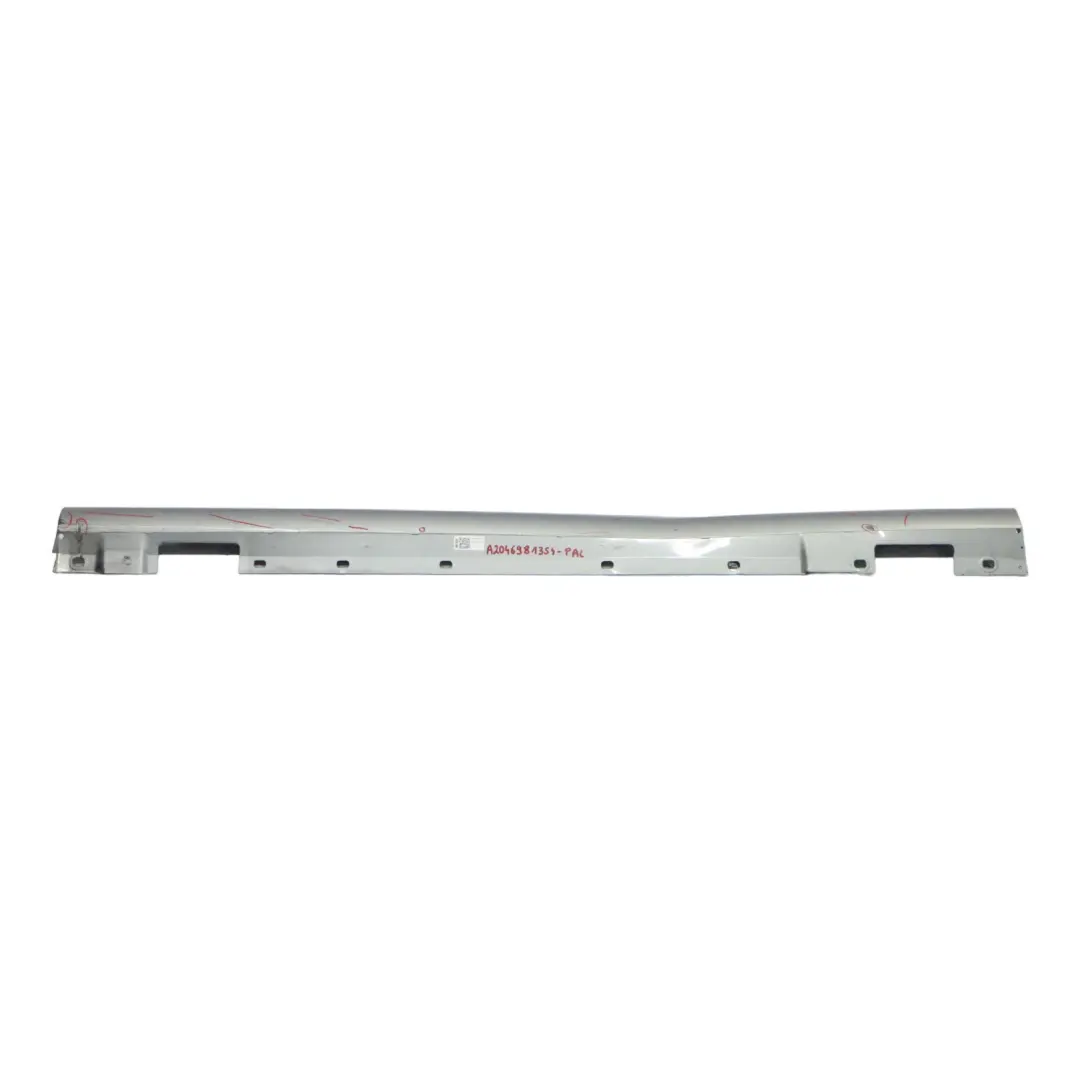 Mercedes W204 Side Skirt Cover Door Sill Panel Left N/S Palladium Silver - 792 - SKU A2046981354-PAL - Part number A2046981354