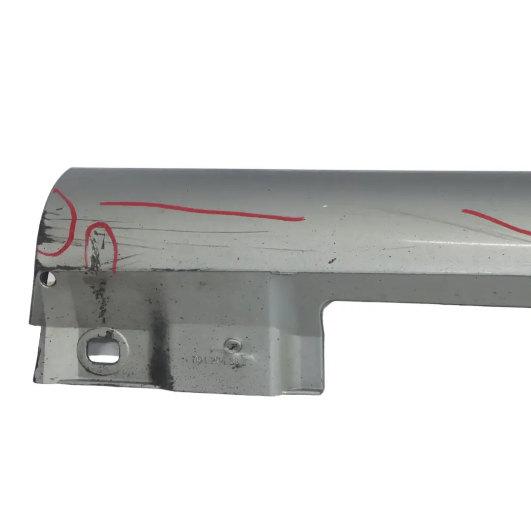 Mercedes W204 Side Skirt Cover Door Sill Panel Left N/S Palladium Silver - 792 - SKU A2046981354-PAL - Part number A2046981354