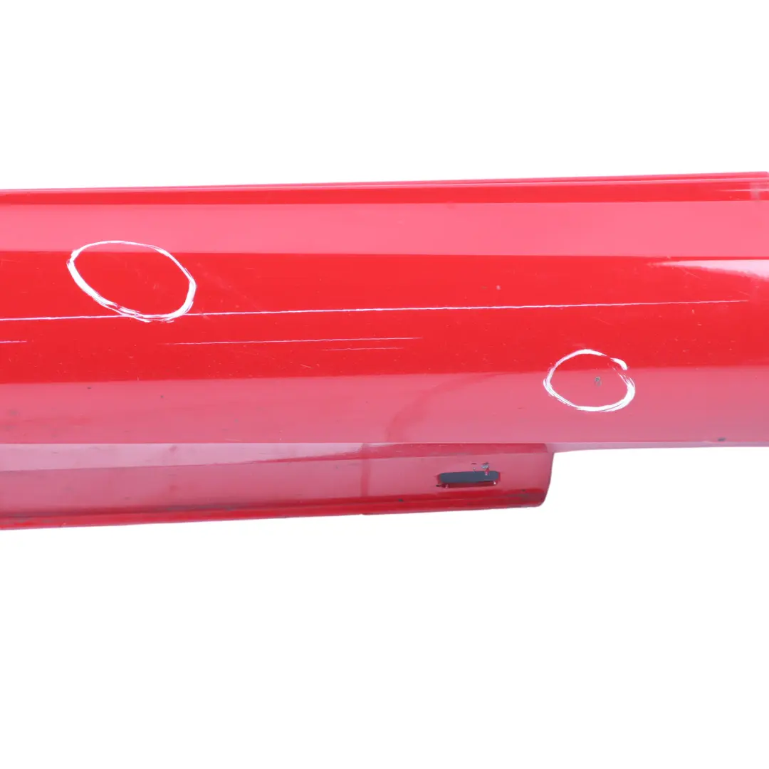 Side Skirt Door Sill Cover Right O/S Fire Opal Red - 590 to Mercedes C204 AMG with Part number A2046982654 Mercedes C204 AMG Side Skirt Door Sill Cover Right O/S Fire Opal Red - 590 - SKU A2046982654-FUP - Part number A2046982654