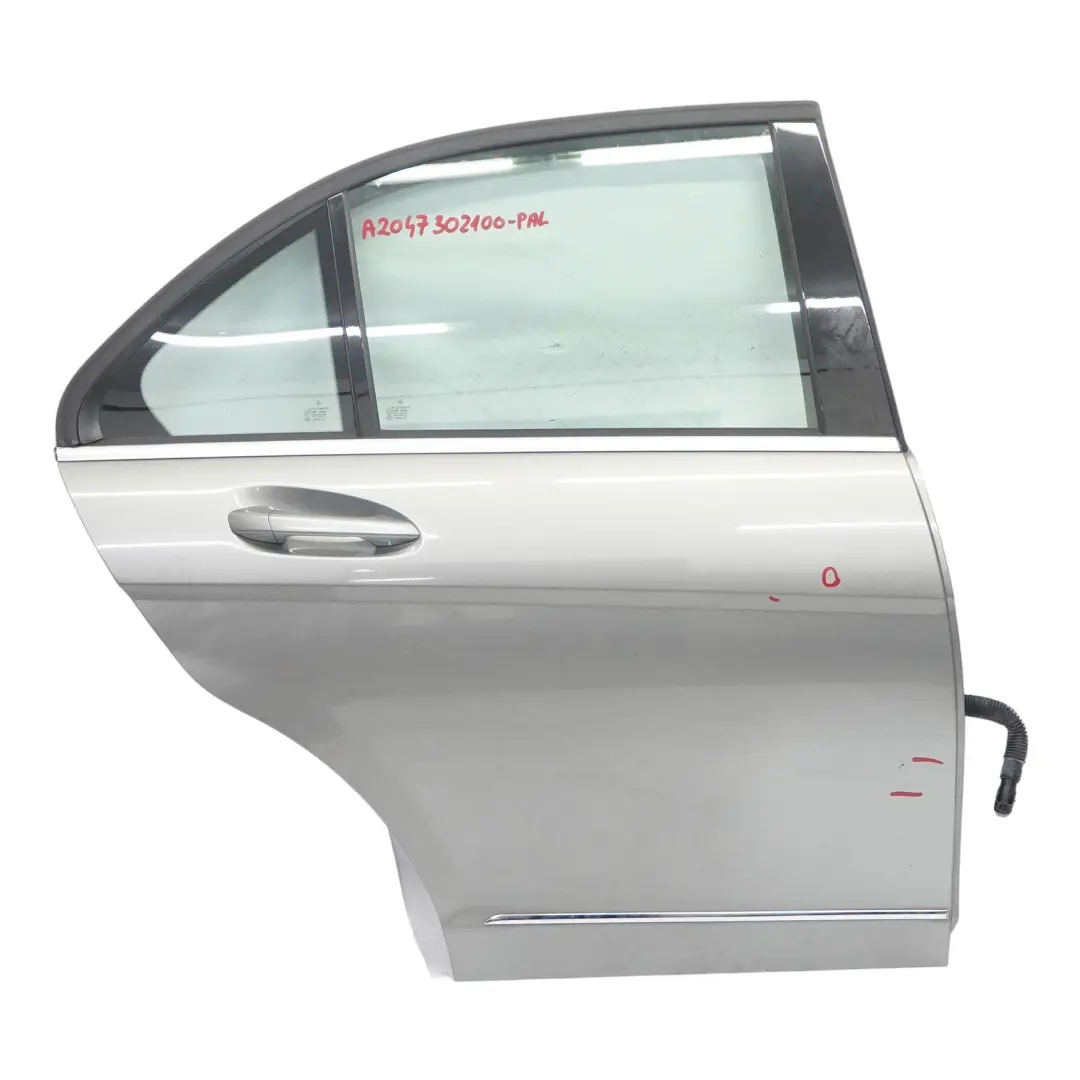 Mercedes W204 Door Rear Left N/S Saloon Palladium Silver Metallic - 792 - SKU A2047302100-PAL - Part number A2047302100