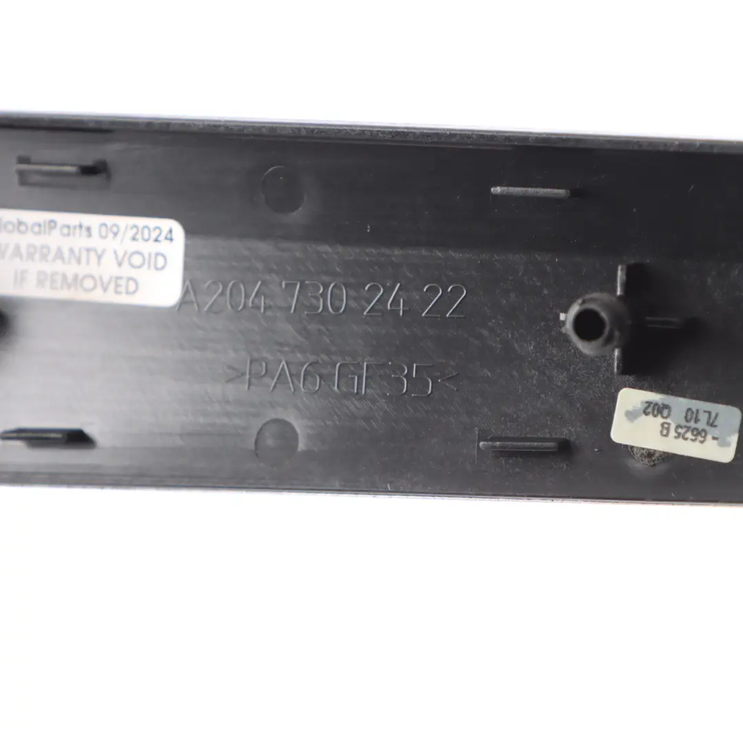 Interior Door Trim Rear Right O/S Strip Cover Panel Aluminium to Mercedes W204 with Part number A2047302422 Mercedes W204 Interior Door Trim Rear Right O/S Strip Cover Panel Aluminium - SKU A2047302422 - Part number A2047302422