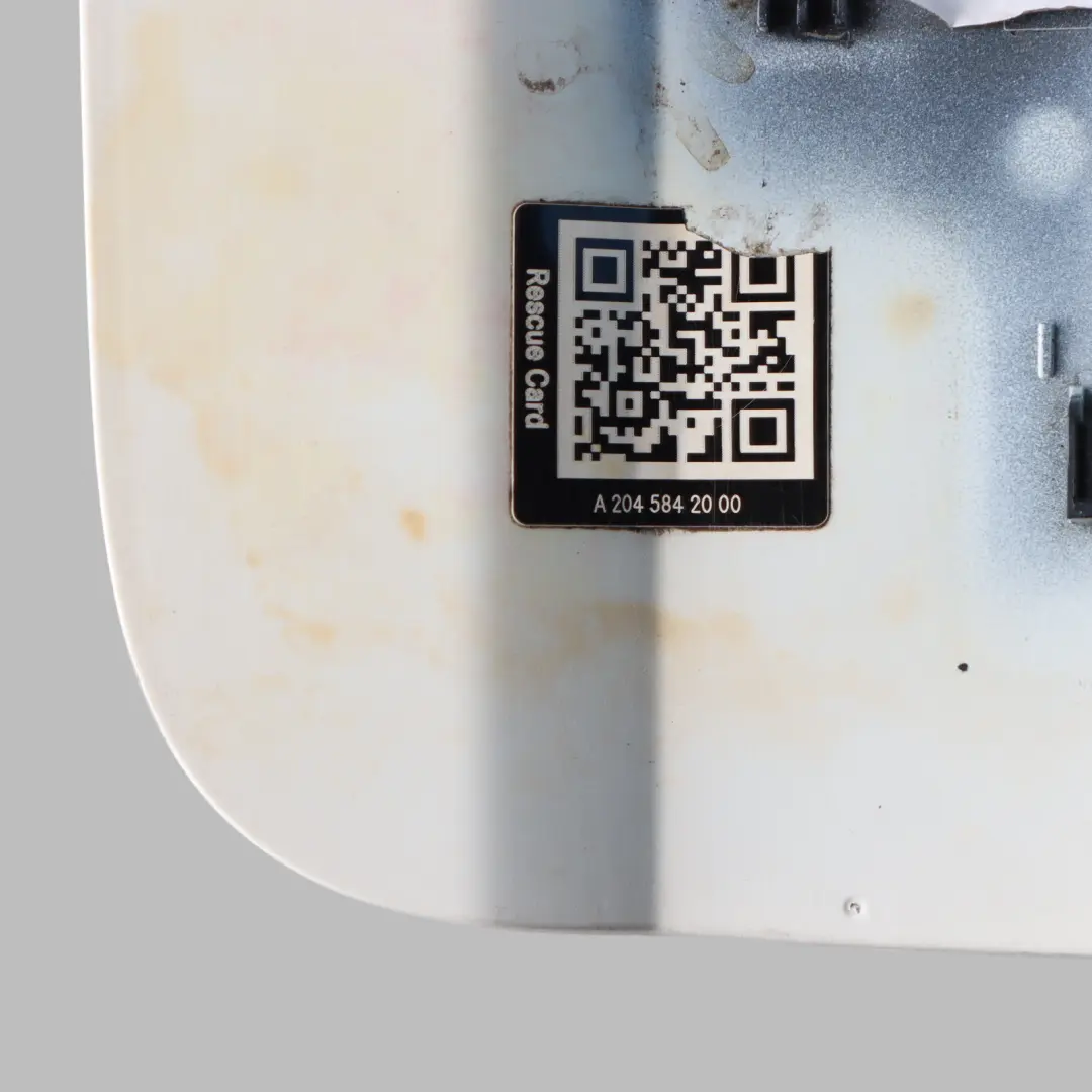 Mercedes W204 Fuel Filler Fill Flap Tank Cap Cover Polar White - 149 - SKU A2047540009-POL - Part number A2047540009