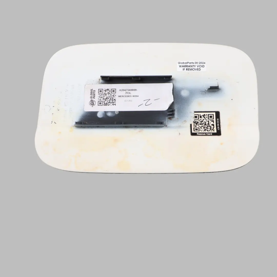 Mercedes W204 Fuel Filler Fill Flap Tank Cap Cover Polar White - 149 - SKU A2047540009-POL - Part number A2047540009