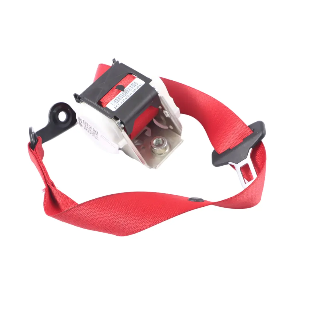 Mercedes W204 Seat Belt Rear Centre Middle Seatbelt Red - SKU A2048601185 - Part number A2048601185