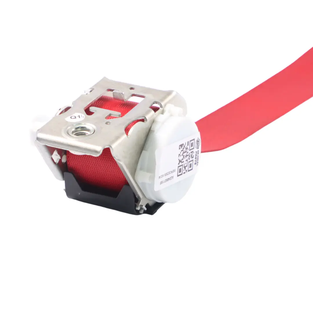 Mercedes W204 Cintura di sicurezza posteriore centrale Rosso - SKU A2048601185 - Numero di parte A2048601185